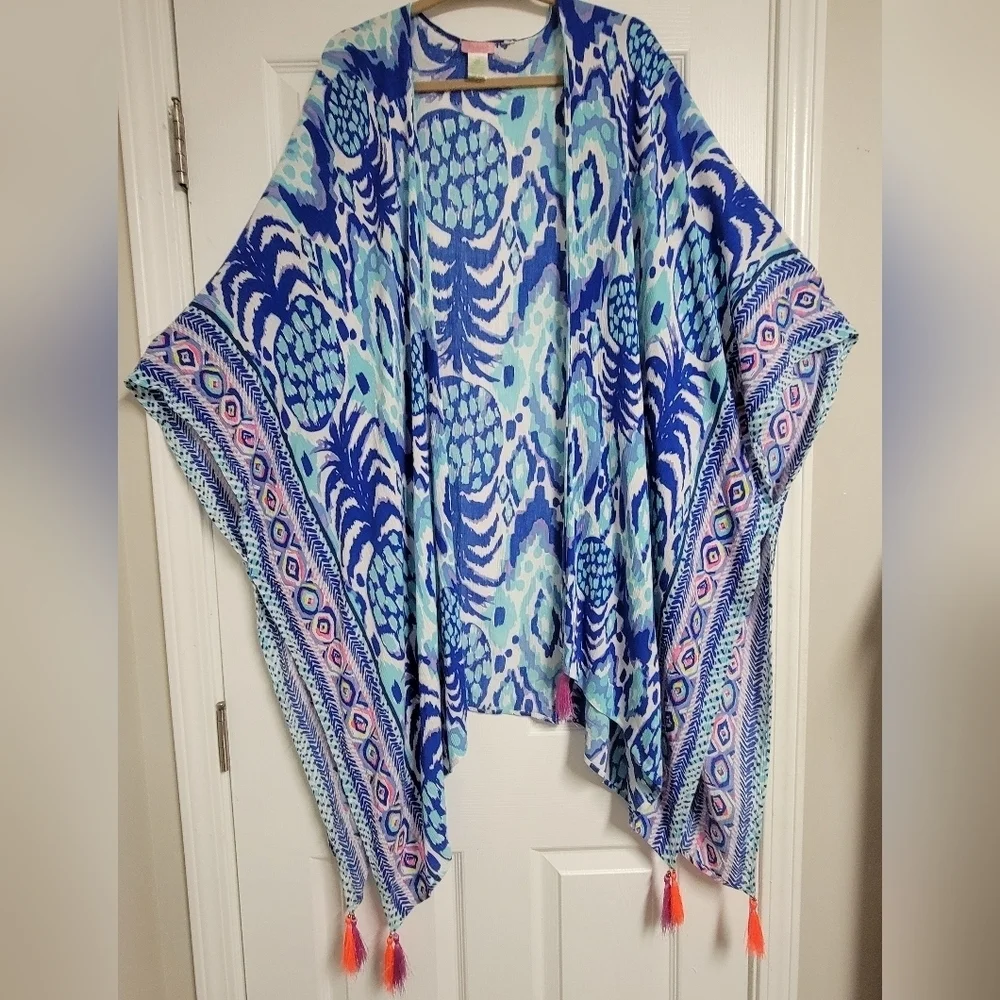 Lilly Pulitzer Laila Kimono One Size.